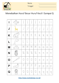 Lihat ide lainnya tentang lembar kerja, belajar menghitung, kegiatan sekolah. Menebalkan Huruf Besar Dan Huruf Kecil I Sampai Q