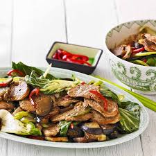 Chilli Eggplant Pork And Bok Choy Stir Fry Healthy Recipe Ww Australia Bok Choy Stir Fry Healthy Recipes Chilli Recipes
