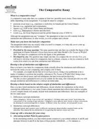 How To Write A Comparative Essay Example Topics Format Outline Good Essay Topics Comparative Essay Example Essay Examples