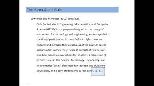 They correspond to a reference in the main reference list. The Block Quote Apa Guide To In Text Citations Libguides At Western Oregon University