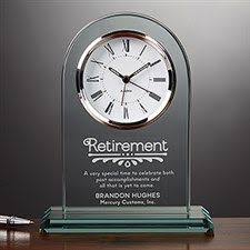 Retirement Wishes Personalized Keepsake Block Retirement Clock Clock Gifts For Office