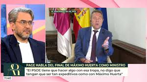 Me niego!": el cabreo de Máximo Huerta, que explota contra García-Page tras mentarlo en 'El programa de AR'