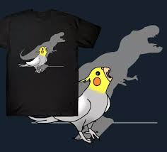 Screaming Parrot Birb Memes Funny Cockatiel Shirt T Rex Cockatiel T Shirt Dinosaur Birb Shirt T Rex Humor Cockatiel Funny Memes