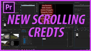 Import video to premiere pro. How To Create Scrolling Credits With Adobe Premiere Pro Cc 2018 With The New Roll Feature Youtube
