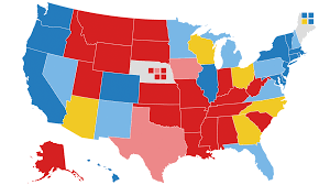Map with no toss up states. 2020 Electoral Map Ratings Trump Slides Biden Advantage Expands Over 270 Votes 90 1 Fm Wabe