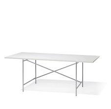 Schöner schreibtisch mit riesiger arbeitsplatte (200x100)/eiermann 2/ gestell chrom. Eiermann 1 Richard Lampert