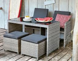 Outdoor Platzsparende Sitzgruppe 5 Teilig Mit Polster Kuba Garten Terrasse Balkon Sitzgruppe Gartenmobel Sets Platzsparende Balkonmobel