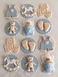 Baby Boy Fondant Cupcake Toppers Teddy Bear Baby Shower Etsy Baby Shower Cupcake Toppers Baby Shower Cupcakes For Boy Baby Shower Cupcakes