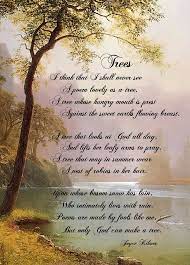 Happy Earth Day Tree Poem Joyce Kilmer Poems