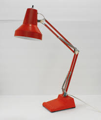 Vintage Orange Ledu 70s Desk Lamp Task Articulating Spring Arm Swing Desk Lamp Lamp I Love Lamp