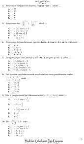 Maybe you would like to learn more about one of these? Matematika Di Sma Soal Soal Usbn Matematika Peminatan