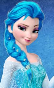 In The Very Early Stages Of Frozen Elsa Was Actually A Villain And Thus Had Blue Hair I Disney Princess Images Disney Princess Elsa Disney Princess Cupcakes