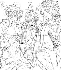 demon slayer おしゃれまとめの人気アイデア pinterest nikarenz イラスト 塗り絵 イラスト 擬人化 イラスト