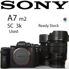 You can see 12 dslr cameras for sony dslr cameras tracked by pricebaba. Sony Alpha A7 Mark Ii Kit 28 70mm Used Sc30k Shopee Malaysia