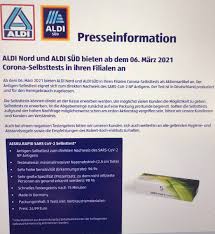 Es ist mit einem großen laden, der es ihnen ermöglicht, ihre gesamten einkäufe an einem ort zu erledigen. Michael Knigge On Twitter Germany S Aldi Supermarket Chain To Sell Rapid Antigen Coronavirus Self Tests In German Stores As Of March 6 Details Per Aldi 5 Tests For 24 99 Euro 30