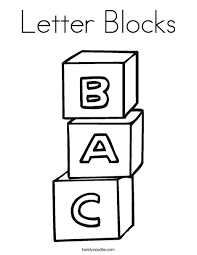 This collection includes mandalas, florals, and more. Letter Blocks Coloring Page Twisty Noodle