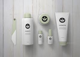 Toiletries Make Up Mockup Cosmetics Mockup Beauty Products Mockup Cosmetic Design