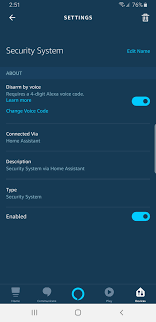 After we receive your request, we'll start the process of updating your region in the app. Amazon Alexa Smart Home Skill Home Assistant