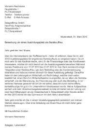 Check spelling or type a new query. Muster Bewerbung Als Bankkauffrau Bankkaufmann