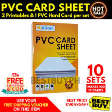 Design the card layout using the software that comes with the printer. Pvc Id Card Sheet 10 S Cheapest Shopee Philippines