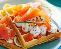 Recette Gaufres Salees Saumon Et Chantilly Courgette Cahier De Cuisine Recette Recette Gaufre Recettes De Cuisine Recette Gaufre Salee