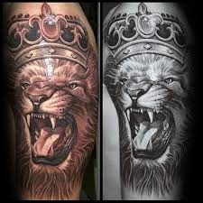 This tattoo took 3 hours. 50 Lion With Crown Tattoo Designs For Men Royal Ink Ideas