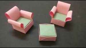 كيفية صنع اريكة من الورق سهل و رائعة Origami Sofa Paper Sofa Making Youtube