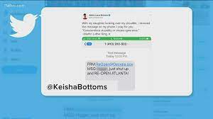 It is my highest honor to serve as the 60th mayor of our great city. N Word Used In Message To Atlanta Mayor Keisha Lance Bottoms 11alive Com