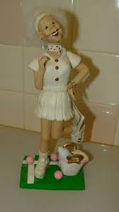 2001 Nancye Williams OH YOU DOLL Funny Granny PATTI Figurine Tennis  Anyone? | eBay