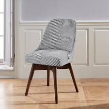 Black And White Striped Desk Chair Mid Century Swivel Office Chair Painted Stripe Mid Century Office Chair Swivel Office Chair Furniture