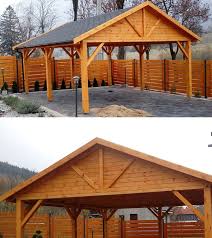 Wiata Drewniana Altana 5x5 Wiaty Garaz Zadaszenie Carport Backyard Pavilion Carport Designs