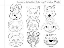 Kid tiger mask coloring page free printable templates pages animal masks. Animals Collection Printable Coloring Masks Dog Masks Etsy Coloring Mask Printable Coloring Masks Printable Coloring