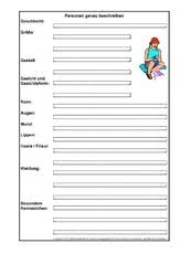 Ihr fangt schon bald an, in eurem traumjob erzieherin zu arbeiten und seid noch auf der suche. Steckbrief In Der Grundschule Deutsch Klasse 4 Grundschulmaterial De