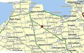 Directions To Markdale Ontario Rural Routes - Village Of Markdale