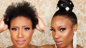 Short hairstyles for black, coarse hair are nothing but flights of our eternal imaginations! How To Top Knot Bun On Short Natural Hair Wedding Hairstyle For Black Women Youtube