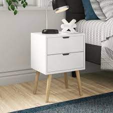 Modern twin sized beds modern queen beds modern king beds modern bedroom mirrors modern dressers modern alarm clocks. White Bedside Tables You Ll Love Wayfair Co Uk