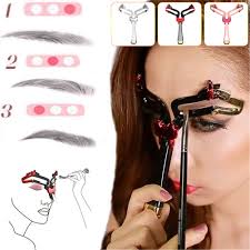 Eyebrow Shapes Stencil Adjustable Reusable Eyebrow Stencil Makeup Model Easy To Use Template Tool Diy Eyebrow Shaping Assistant Makeup Tools Pink Walmart Com
