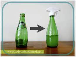 20 Ideas For Reusing Glass Bottles And Jars Budget Dumpster Diy Glass Spray Bottle Glass Bottle Diy Recycled Glass Bottles