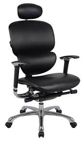 Wave Ergonomic Leather Chair With Headrest Office Chair Chair Leather Chair