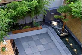 Contemporary Backyard Decorations Plans Courtyard Gardens Design Small Backyard Landscaping Modern Backyard
