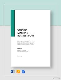 Vending Machine Business Plan Template Word Doc Google Docs Apple Mac Pages In 2020 Vending Machine Business Business Plan Template Word Business Plan Template