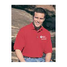Aha Men S Polo Shirt Red Medium Worldpoint