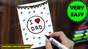For your father's day visuals, sometimes an illustration or vector image can convey a sensibility not found in photography. How To Draw Father S Day Card Fathers Day Drawing Youtube