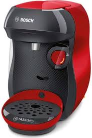 Bosch Tassimo Happy Tas1003gb Coffee Machine 1400 Watt Red In 2020 Coffee Machine Tassimo Pod Coffee Machine