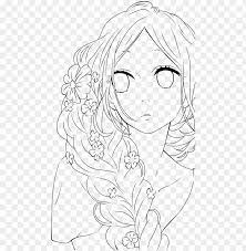Blue is a very rare color among animals. Anime Lineart Transparent Png Image With Transparent Background Toppng