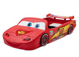 Disneycartoys cars themed kids bedroom disney cars toddler. Delta Children Disney Pixar Cars Lightning Mcqueen Plastic Toddler Bed Walmart Com Walmart Com