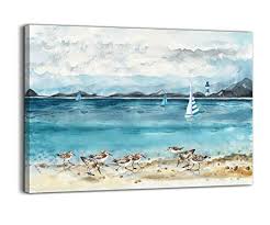 Bathroom home wall sticker vinyl fish aquarium ocean window stickers mural decor. Bathroom Decor Beach Wall Art Ocean Ligh Buy Online In Dominican Republic At Desertcart
