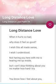 Use our long distance love poems to help you get through those hard times. Long Distance Love Poems For Android Apk Download