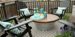 It is extremely beautiful, functional and safe. Outdoor Coffee Table With Metal Bucket Base