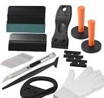 Car Window Tint Kit Vinyl Wrap Tool Kit Include Felt Squeegee, Window Film  Application Kit Window Tinting Tools Film Cutters, Retractable Utility ...